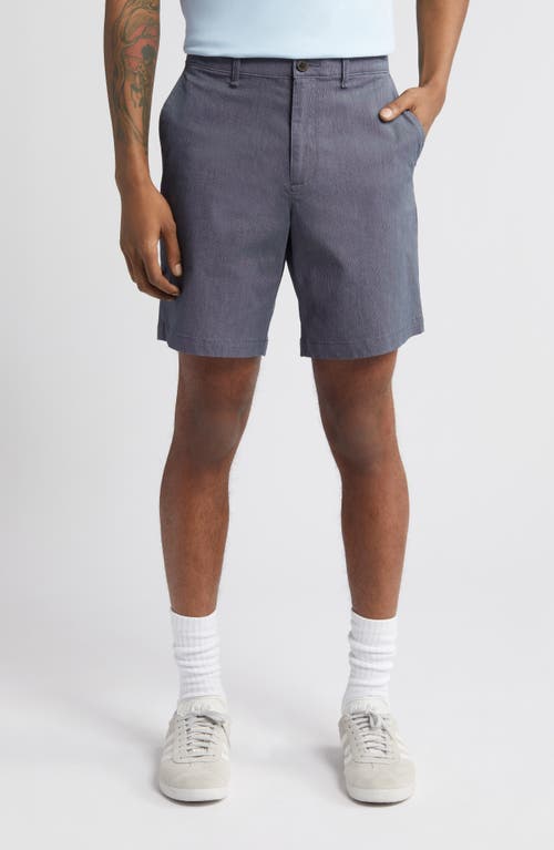 8-Inch Flat Front Stretch Chino Shorts in Dark Sapphire