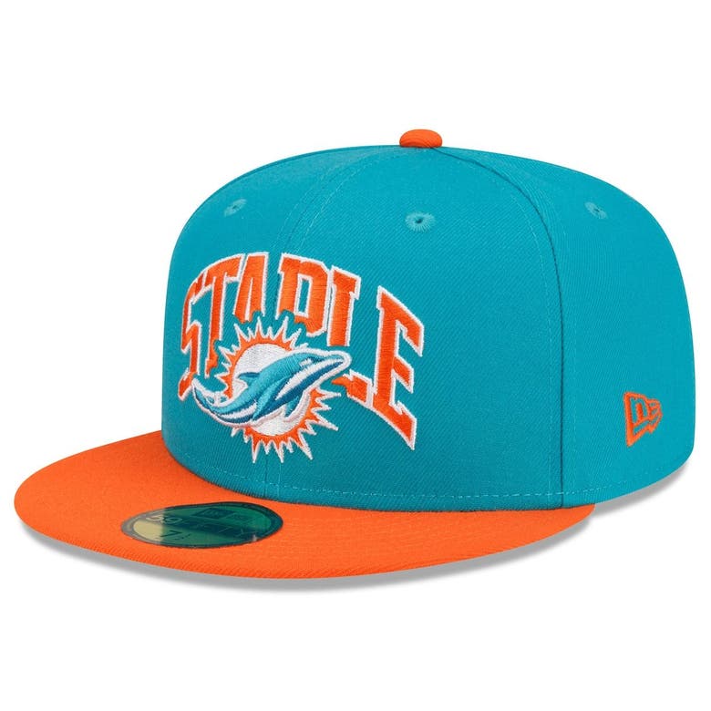 New Era X Staple New Era Aqua/orange Miami Dolphins Nfl X Staple ...