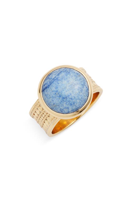 Anna Beck Dumortierite Cocktail Ring in Gold 