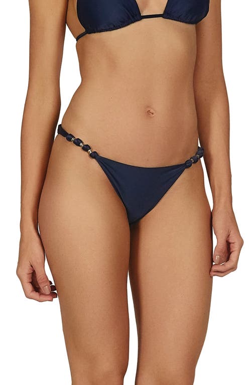 ViX Swimwear Paula Knotted Bikini Bottoms Navy at Nordstrom,