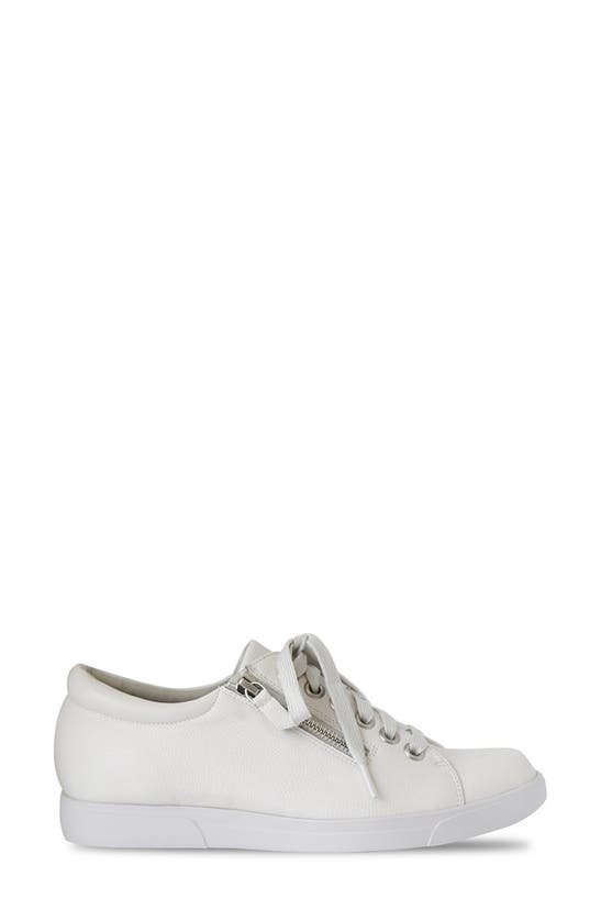 Shop Munro Jamie Zip Sneaker In Off White