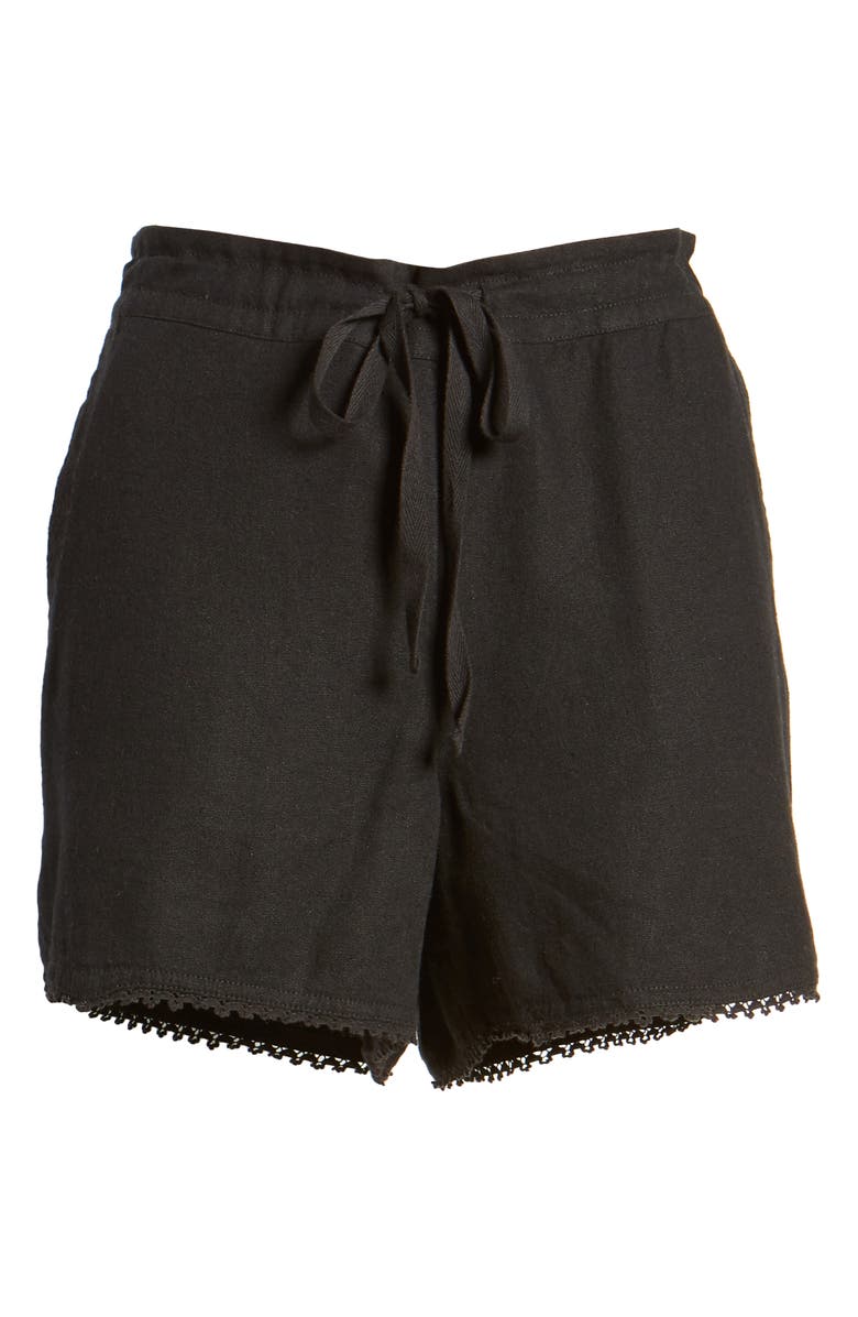 Caslon® Solid Linen Blend Shorts | Nordstromrack
