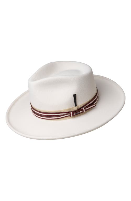 Shop Bailey Klinger Litefelt® Wool Fedora In Chalk