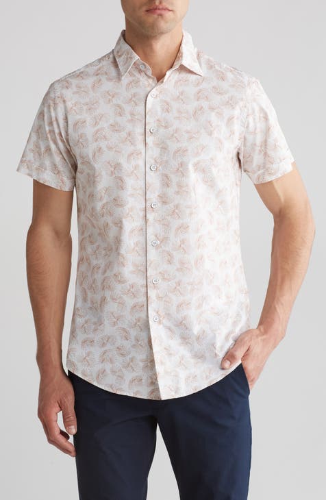Short Sleeve Cotton Button-Up Shirt