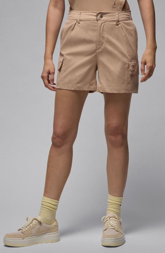 Shop Jordan Chicago Water Repellent Cargo Shorts In Legend Medium Brown