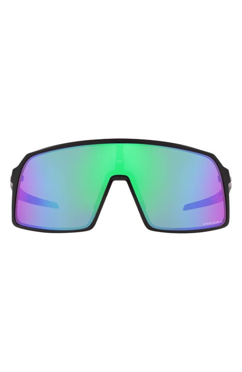 Oakley Sutro 137mm Prizm Wrap Shield Sunglasses in Matte Black at Nordstrom