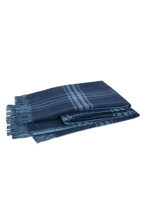 Matouk Diego Throw Blanket in Navy at Nordstrom