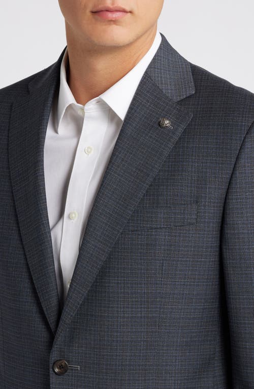 Shop Jack Victor Esprit Graph Check Grey Wool Suit