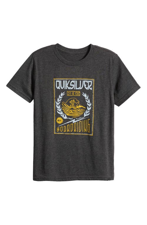Quiksilver Kids' Hokus Pokus Graphic T-Shirt in Charcoal Heather