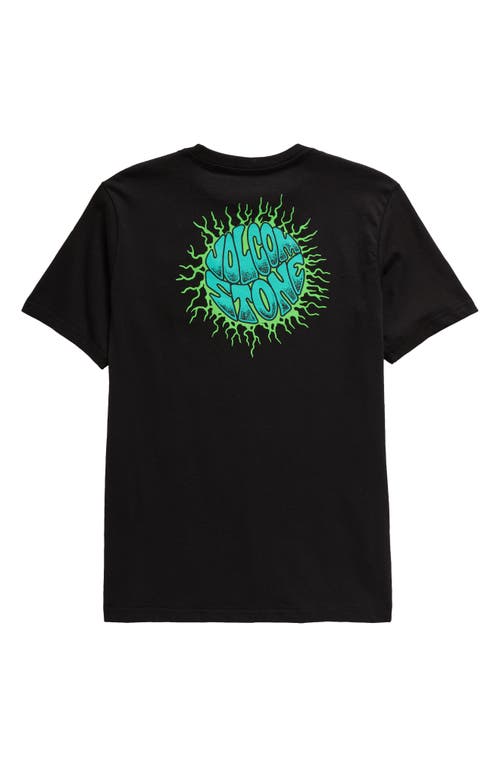 Shop Volcom Baby Kids' Udder Space Glow In Black