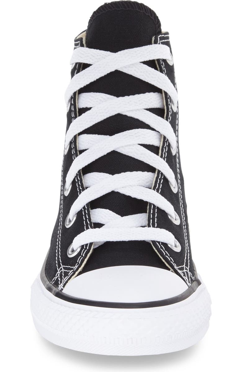 Converse Kids' Chuck Taylor<sup>®</sup> All Star<sup>®</sup> High Top Sneaker, Alternate, color, Black