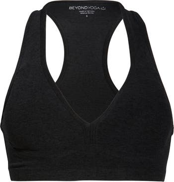 Beyond Yoga Womens Sports Bra Lost Your Marbles Black Size XL