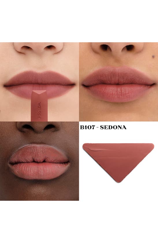 Shop Prada Monochrome Soft Matte Refillable Lipstick In B107