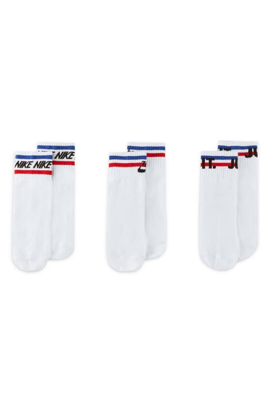 Nike 3-pack Everyday Essential Crew Socks In White