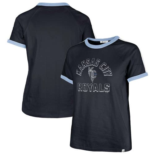 Women's '47 Navy Kansas City Royals City Connect Sweet Heat Peyton T-Shirt