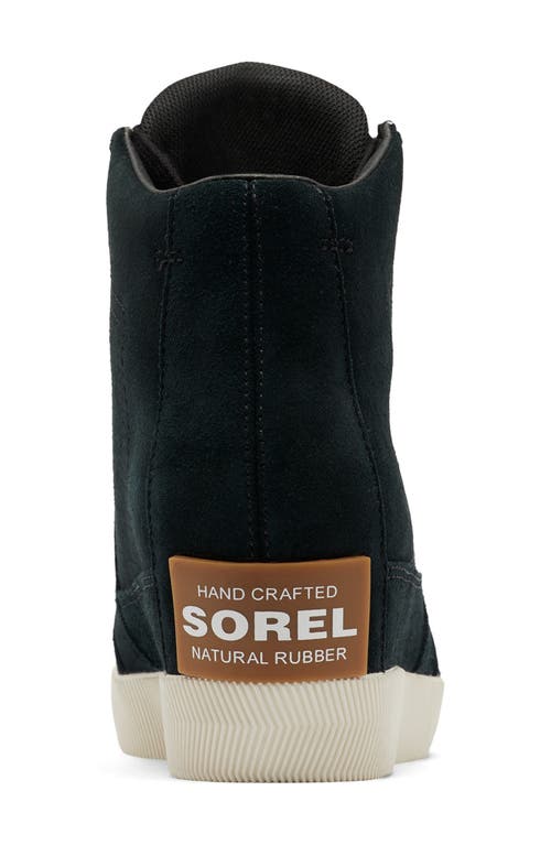 Sorel Out N About Wedge Ii Shoe In Black/sea Salt