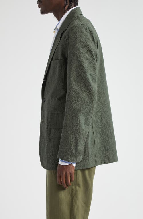 Shop Drake's Mk. Iv Check Cotton Madras Sport Coat In Green