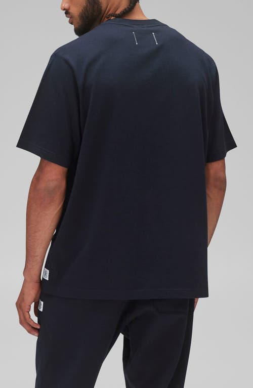 Reigning Champ T-shirt Midweight Jersey In Navy