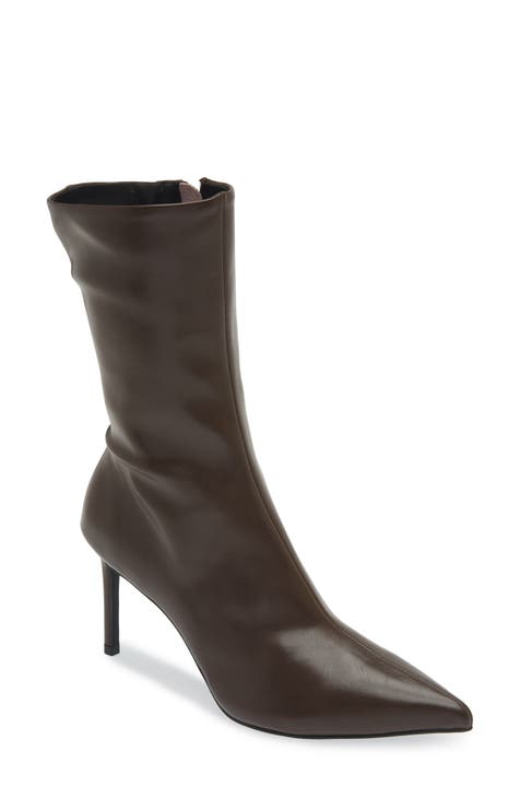 Front pointy toe booties best sale