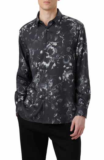 Bugatchi Julian Shaped Fit Stretch Button-Up Shirt | Nordstrom