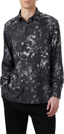 Julian Floral Print Button-Up Shirt