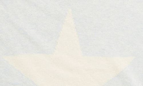 Pink Lemonade Stars Organic Cotton Baby Blanket & Travel Pouch Set In Sky Blue/ Natural