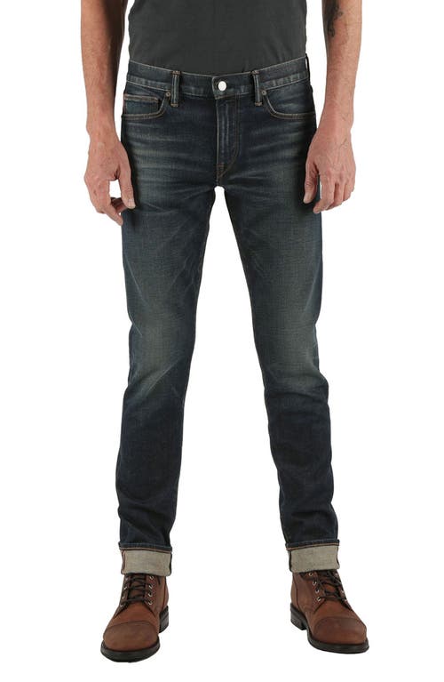 The Scissors Slim Tapered 14-Ounce Stretch Selvedge Jeans in Jett