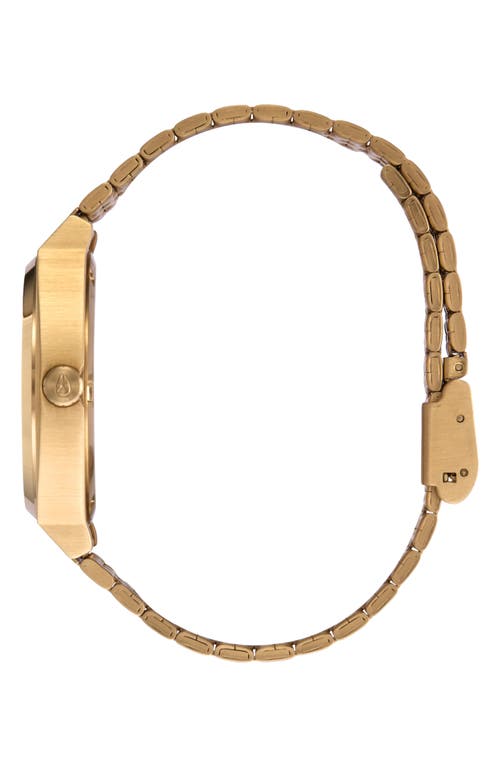 Nixon The Time Teller Bracelet Watch, 37mm In Gold/black/gold