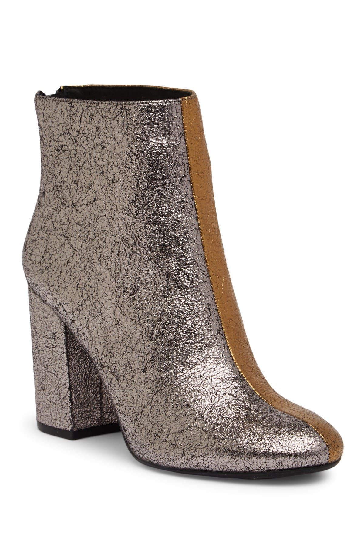Cassandra Two-Tone Leather Bootie 