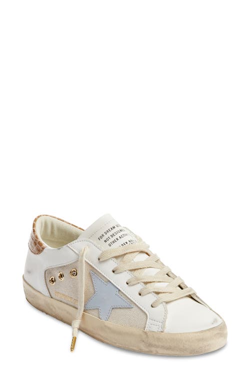 Shop Golden Goose Super-star Low Top Sneaker In White/grey