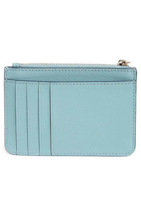 Laurel Way Bitsy Keychain Card Case In Blue