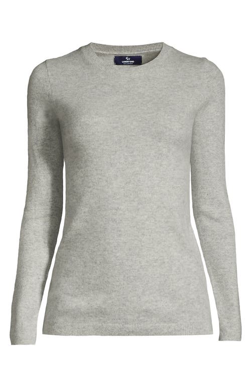 Lands' End Cashmere Sweater In Gray Heather