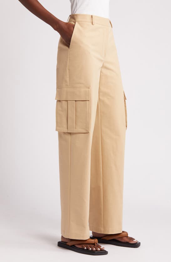 Shop Nordstrom Stretch Cotton Cargo Pants In Tan Travertine