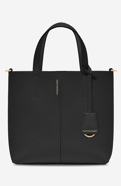 Maison De Sabre Maison De Sabré Small Leather Soft Tote In Rouge Noir