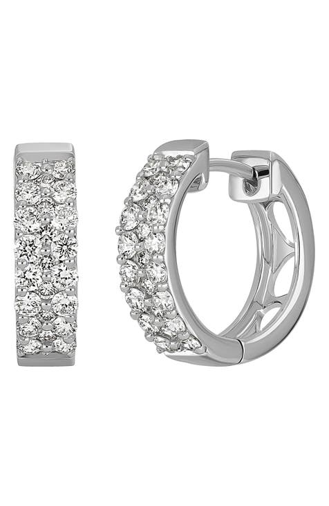 Roberto coin diamond on sale hoop earrings nordstrom