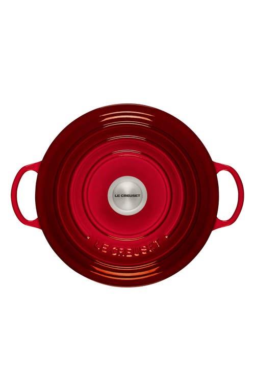 Le Creuset Signature 7.5-quart Enameled Cast Iron Brazier In Cerise
