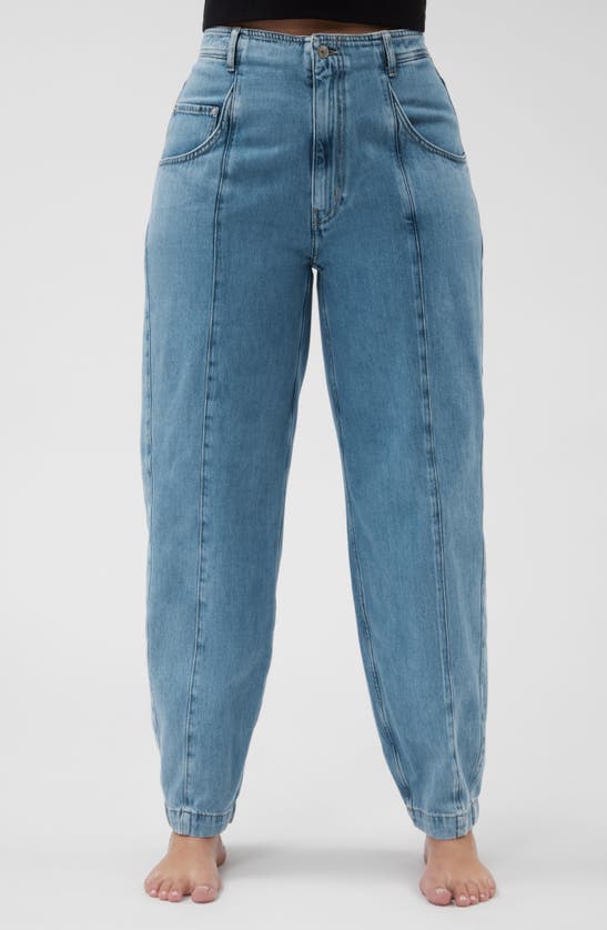 Shop & Other Stories Bloom Cut Barrel Leg Jeans In Medium Powdery Blue