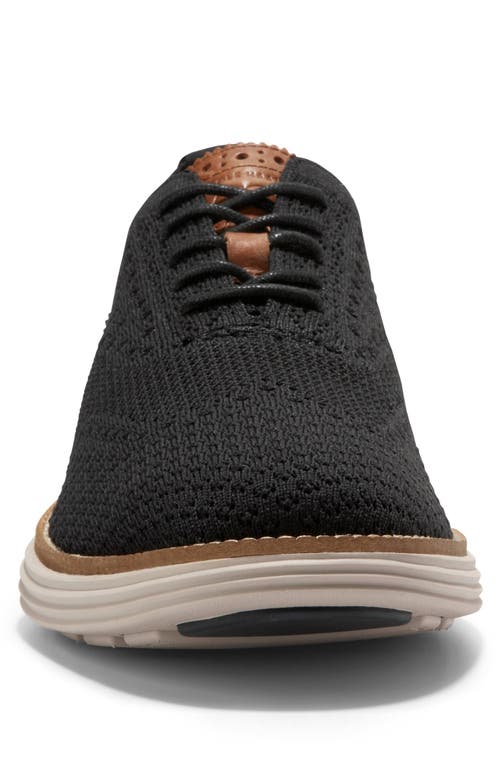 Shop Cole Haan Øriginalgrand Remastered Stitchlite™ Oxford In Black/british Ta