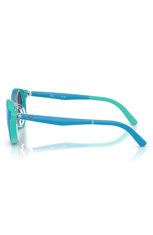 Shop Ray Ban Ray-ban Kids' 47mm Phantos Clip-on Frames In Dark Blue