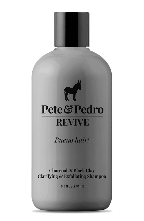Pete & Pedro Revive Black Clay & Charcoal Clarifying & Exfoliating Scalp Shampoo