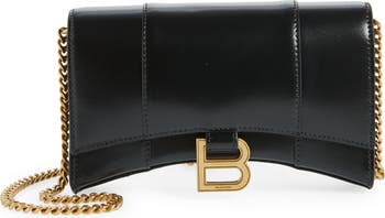 Balenciaga Hourglass Leather Wallet on a Chain | Nordstrom