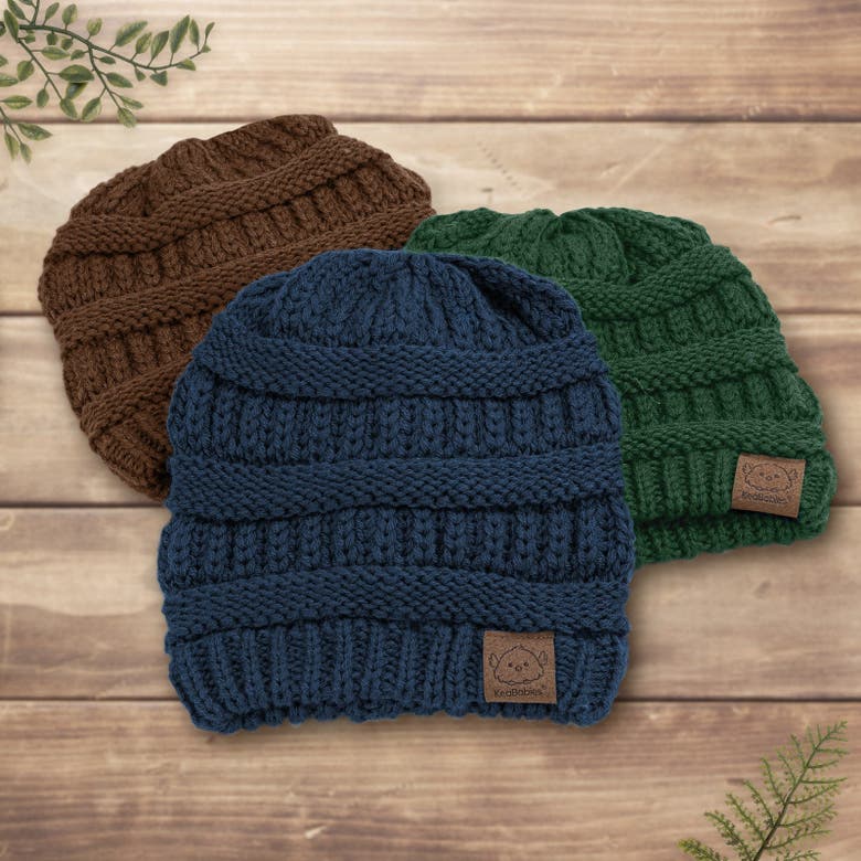 Shop Keababies 3-pack Warmzy Baby Beanies In Icelandic