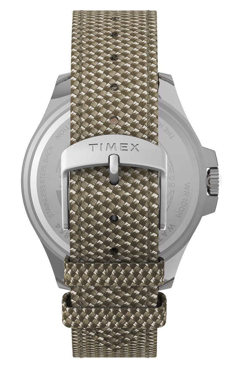 Timex® Harborside Coast Textile Strap Watch, 43mm | Nordstrom