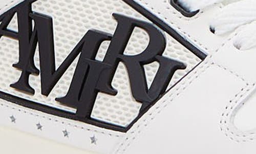 Amiri Classic Low Sneakers In White Leather In White/black