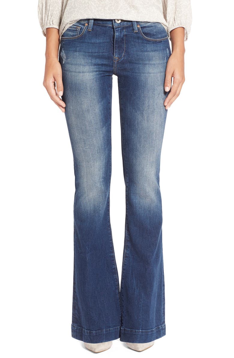 Mavi Jeans 'Peace' Stretch Flare Leg Jeans (Dark Used Vintage) | Nordstrom