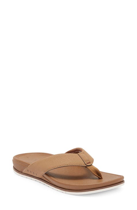 Buy Men Beige Flip Flops Online - 809751