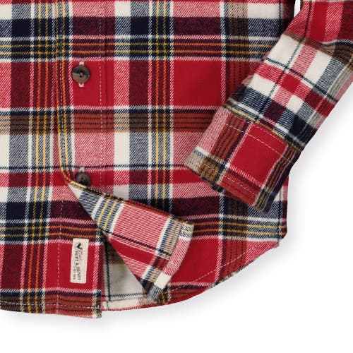 Shop Hope & Henry Boys' Organic Flannel Shirt, Kids In Red Collegiate Plaid