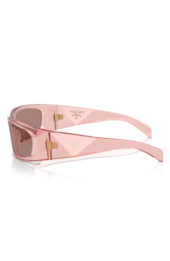 Prada 60mm Symbole Butterfly Sunglasses In Pink/ Lite Brown