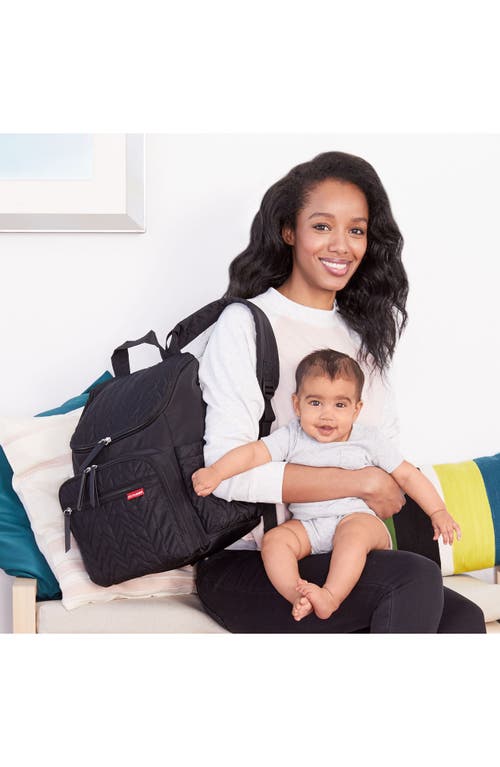 Skip Hop Forma Diaper Backpack In Jet Black