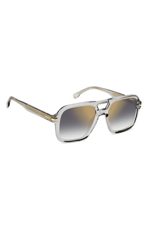 Shop Carrera Eyewear 55mm Gradient Square Sunglasses In Grey/gray